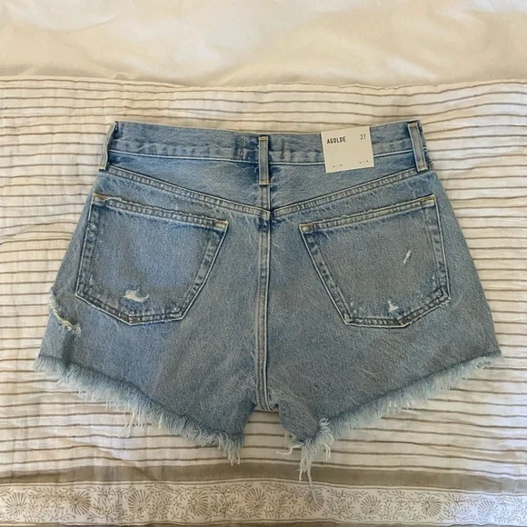 AGOLDE PARKER VINTAGE CUT OFF SHORTS - Picture 2 of 3